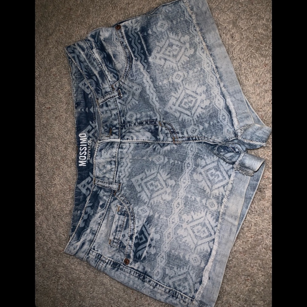 Tribal Jean Shorts